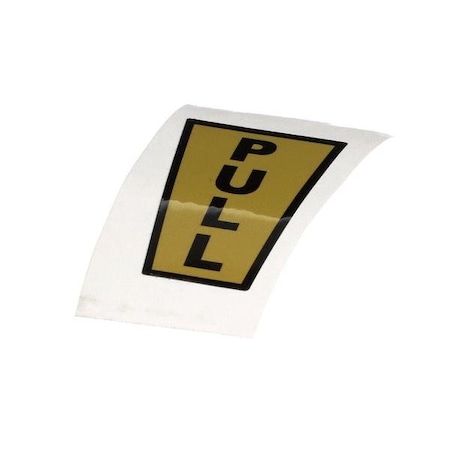 Fbd DECAL, PULL DDV VALVE 24-2412-0012